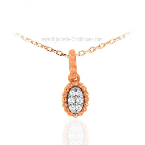 Pendentif femme en Or Bicolore  18 Carats Ref 63906 | Chichkhane