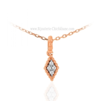 Pendentif femme en Or Bicolore  18 Carats Ref 63905 | Chichkhane