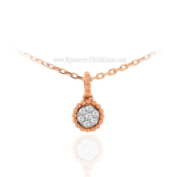 Pendentif femme en Or Bicolore  18 Carats Ref 63904 | Chichkhane