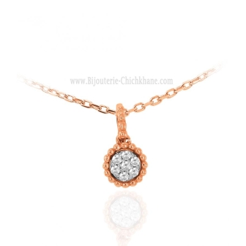 Pendentif femme en Or Rose 18 Carats Ref 63902 | Chichkhane