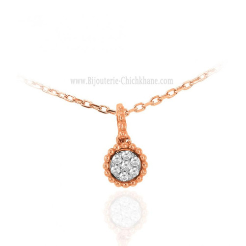 Pendentif femme en Or Rose 18 Carats Ref 63902 | Chichkhane
