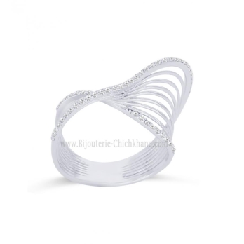 Bague femme en Or Blanc 18 Carats Ref 63799 | Chichkhane