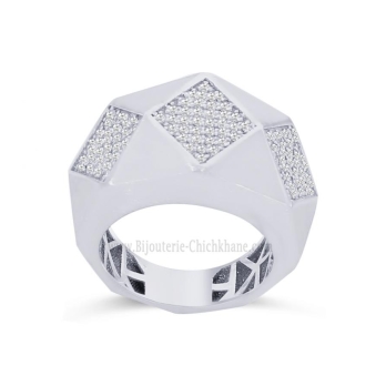 Bague femme en Or Blanc 18 Carats Ref 63790 | Chichkhane