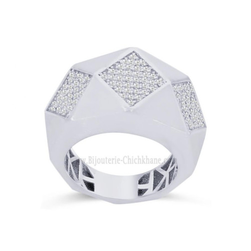 Bague femme en Or Blanc 18 Carats Ref 63790 | Chichkhane