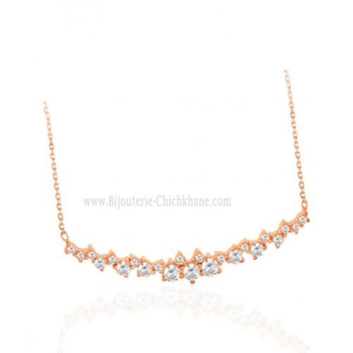 Collier femme en Or Rose 18 Carats Ref 63789 | Chichkhane