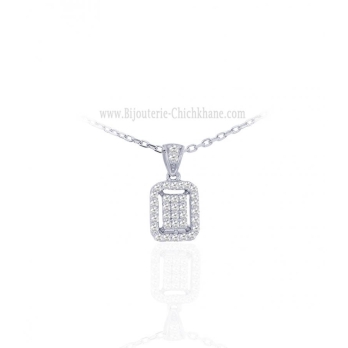 Pendentif femme en Or Blanc 18 Carats Ref 63782 | Chichkhane