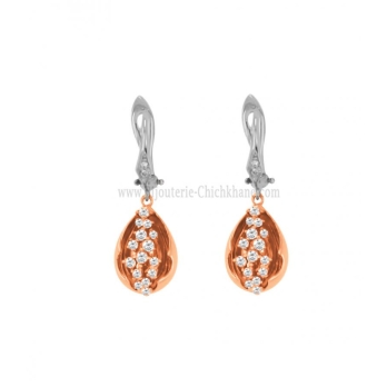 Boucles d'oreilles femme en Or Rose 18 Carats Ref 63779 | Chichkhane