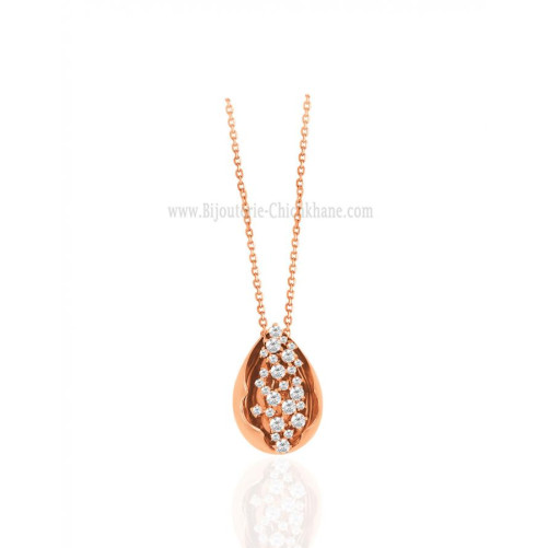 Collier femme en Or Rose 18 Carats Ref 63778 | Chichkhane