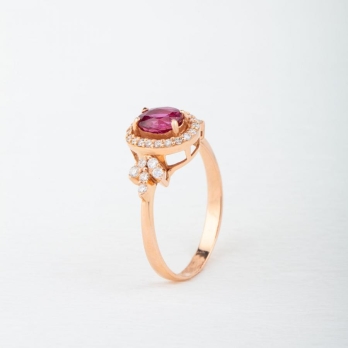 Bague femme en Or Rose 18 Carats Ref 68801 | Chichkhane