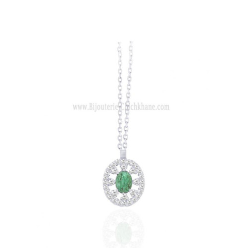 Collier femme en Or Blanc 18 Carats Ref 63765 | Chichkhane