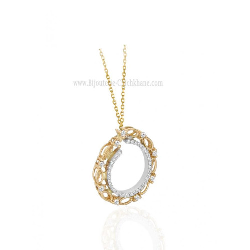Collier femme en Or Bicolore  18 Carats Ref 63551 | Chichkhane