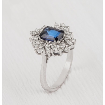 Bague femme en Or Blanc 18 Carats Ref 63412 | Chichkhane