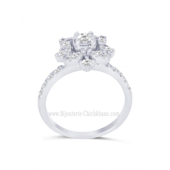 Bague femme en Or Blanc 18 Carats Ref 63411 | Chichkhane