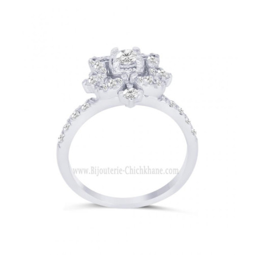 Bague femme en Or Blanc 18 Carats Ref 63411 | Chichkhane