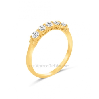 Alliance femme en Or Jaune 18 Carats Ref 63490 | Chichkhane