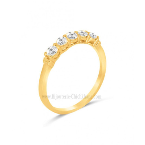 Alliance femme en Or Jaune 18 Carats Ref 63490 | Chichkhane