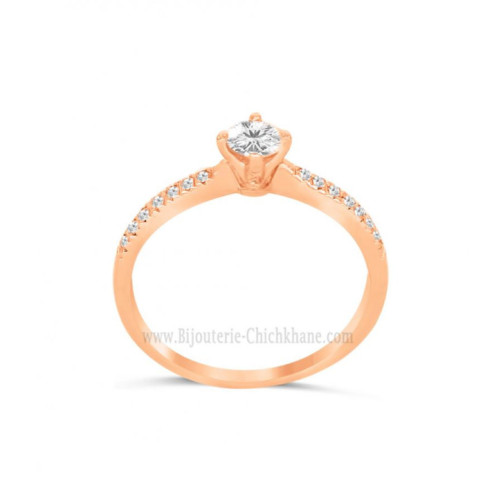 Solitaire femme en Or Rose 18 Carats Ref 63441 | Chichkhane
