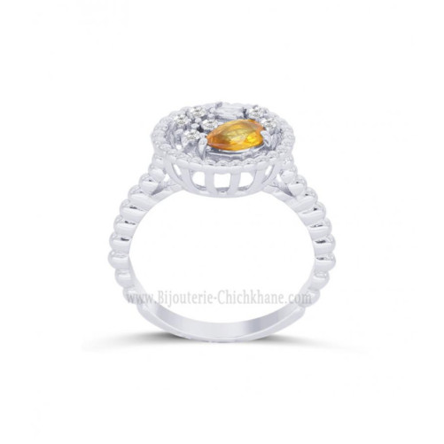 Bague femme en Or Blanc 18 Carats Ref 63419 | Chichkhane