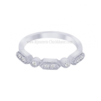 Alliance femme en Or Blanc 18 Carats Ref 63416 | Chichkhane