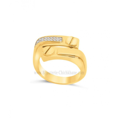 Bague femme en Or Bicolore  18 Carats Ref 63126 | Chichkhane