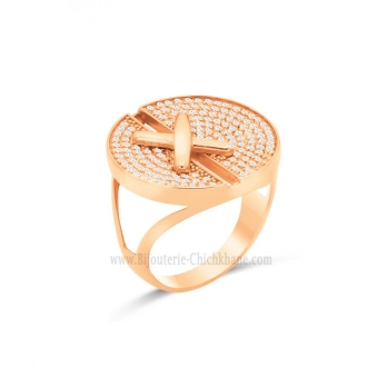 Bague femme en Or Rose 18 Carats Ref 63120 | Chichkhane
