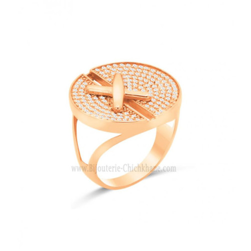 Bague femme en Or Rose 18 Carats Ref 63120 | Chichkhane