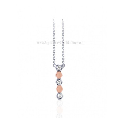 Collier femme en Or Bicolore  18 Carats Ref 63368 | Chichkhane
