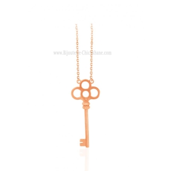 Collier femme en Or Rose 18 Carats Ref 63364 | Chichkhane