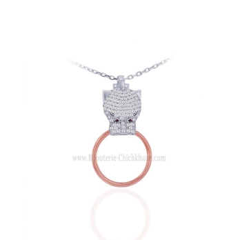 Collier femme en Or Bicolore 18 Carats Ref 63354 | Chichkhane