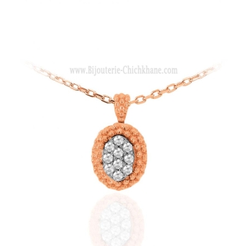Pendentif femme en Or Bicolore  18 Carats Ref 63198 | Chichkhane