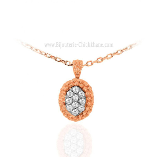 Pendentif femme en Or Bicolore  18 Carats Ref 63198 | Chichkhane
