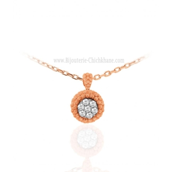 Pendentif femme en Or Bicolore  18 Carats Ref 63195 | Chichkhane