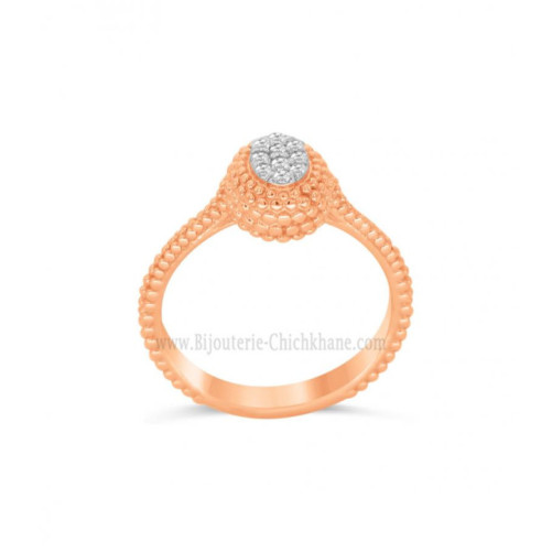 Bague femme en Or Bicolore  18 Carats Ref 63194 | Chichkhane