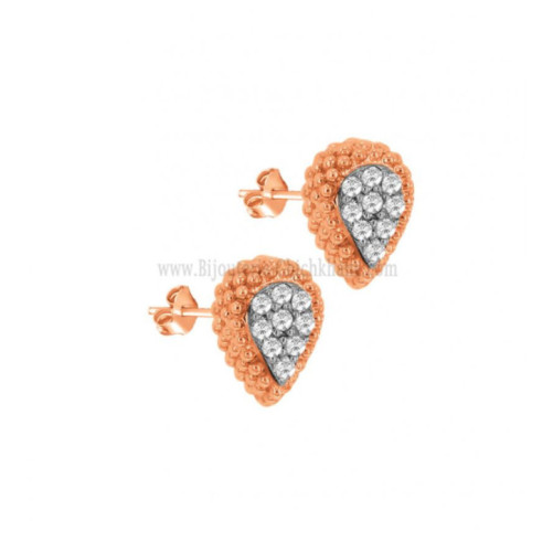 Boucles d'oreilles femme en Or Bicolore  18 Carats Ref 63193 | Chichkh