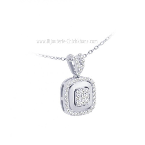 Pendentif femme en Or Blanc 18 Carats Ref 63086 | Chichkhane