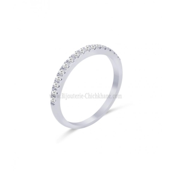 Alliance femme en Or Blanc 18 Carats Ref 63098 | Chichkhane