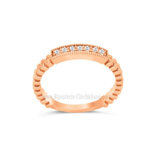 Alliance femme en Or Rose 18 Carats Ref 63095 | Chichkhane