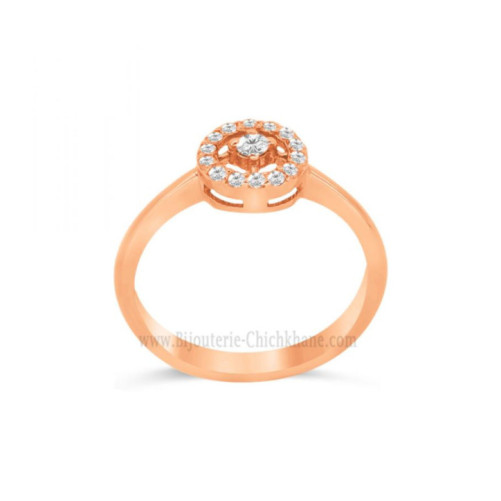 Solitaire femme en Or Rose 18 Carats Ref 63093 | Chichkhane