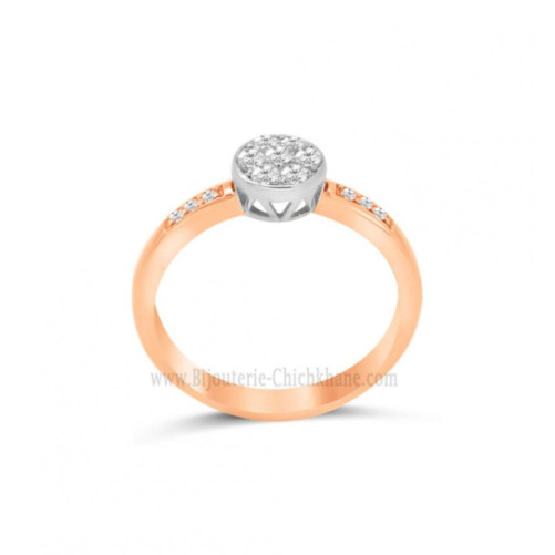 Solitaire femme en Or Bicolore  18 Carats Ref 63091 | Chichkhane