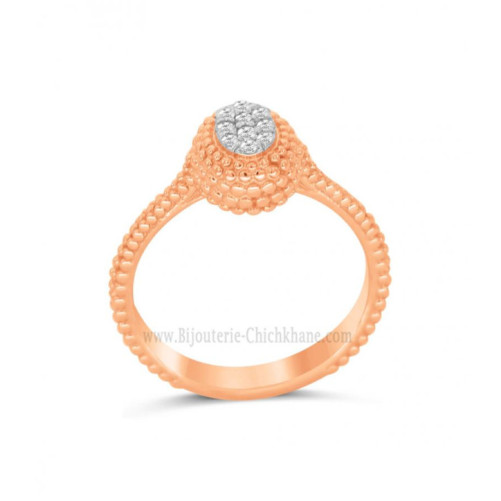Bague femme en Or Bicolore  18 Carats Ref 63197 | Chichkhane