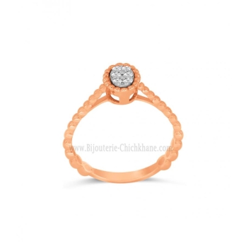 Bague femme en Or Rose 18 Carats Ref 63186 | Chichkhane