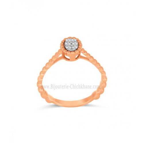Bague femme en Or Rose 18 Carats Ref 63186 | Chichkhane