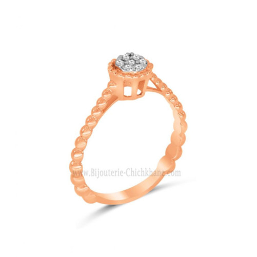 Solitaire femme en Or Rose 18 Carats Ref 63177 | Chichkhane