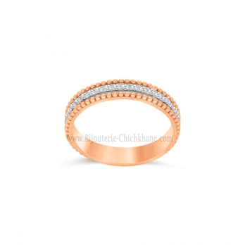 Alliance femme en Or Bicolore  18 Carats Ref 63175 | Chichkhane