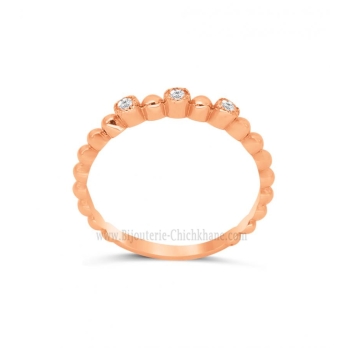 Alliance femme en Or Rose 18 Carats Ref 63081 | Chichkhane