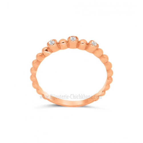 Alliance femme en Or Rose 18 Carats Ref 63081 | Chichkhane