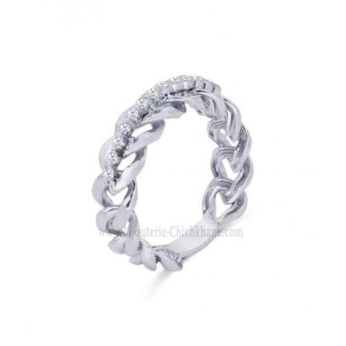 Alliance femme en Or Blanc 18 Carats Ref 63078 | Chichkhane