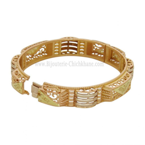 Bracelet femme en Or Bicolore 18 Carats Ref 62749 | Chichkhane