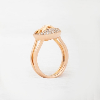 Bague femme en Or Rose 18 Carats Ref 17364 | Chichkhane