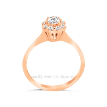 Solitaire femme en Or Rose 18 Carats Ref 62869 | Chichkhane